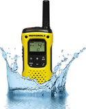 Motorola Mobility TLKR T92 H2O PMR radio (IP67, weerbestendig, bereik tot 10 km), 2 stuks, Zwart, geel, 17.8 x 3.8 x 6.2 cm