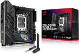 ASUS ROG STRIX B760-I GAMING WIFI Moederbord Socket Intel LGA 1700 (Intel B760, Mini ITX, DDR5-geheugen, WiFi 6E, PCIe 5.0, 2x PCIe 4.0 M.2, Aura Sync)