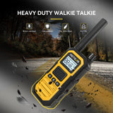 Retevis RB648P Walkie-Talkie Lange Afstand, IP67 Waterdichte Tweewegradio, Eenvoudig Koppelen, 2000 mAh, Handheld Portofoon Oplaadbaar voor Bouwplaatsen (Geel, 2 Stuks)