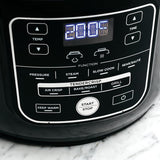 Ninja Foodi Multicooker, 7-in-1, 6L, 7 Kookfuncties, Snelkoken, Airfryen, Slow Cooking, Grillen en Meer, Geborsteld Staal & Zwart, OP300EU