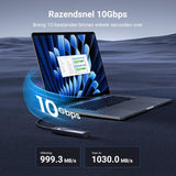 UGREEN M.2 Adapter NVMe SSD Harde Schijf Behuizing USB C 3.2 Gen 2 10Gbps UASP NVMe M.2 2230 2242 2260 2280 SSD NVME M2 Adapter met USB A naar C en USB C naar C Kabels