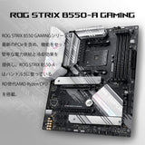 ASUS ROG STRIX B550-A GAMING - AMD Ryzen AM4 ATX moederbord (PCIe 4.0, 14 voedingsfasen, Intel 2.5 GB Ethernet, 2xM.2, ruisonderdrukkende microfoon met IA, USB 3.2 Gen 2, Aura Sync RGB)