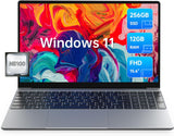 ALLDOCUBE GTBook 15 Laptop, 15,6 inch FHD IPS 1920 x 1080, Intel Celeron N5100, 12GB RAM, 256GB SSD, 2.4+5GHz WiFi, BT 5.0, Type C, USB 3.0, HDMI, Windows 11, grijs