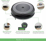 iRobot® Roomba® i565240 robotstofzuiger met wifi-verbinding en Smart Mapping - per kamer schoonmaken met automatische vuilafvoer - Met dubbele rubberen borstels voor alle vloertypen