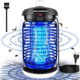 seenlast Anti-muggenlamp, 15 W, 4200 V, UV, elektrische insectendoder, waterdicht, insectenbescherming, effectief, bereik 140 m², voor binnen en buiten (met ledverlichting)