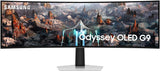 Samsung Odyssey OLED G9 PC-monitor 49 inch 240 Hz, 0,03 ms, 1800R gebogen OLED-paneel, Dual QHD: 5120 x 1440, AMD FreeSync Premium Pro, compatibel met G-Sync, Core Lightning +, verstelbare voet, USB