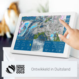 weer & radar home 3, WeerDisplay met WeerRadar: nieuwe generatie wifi-weerstations, incl. binnenklimaatsensor, UV-index, pollenprognose, gedetailleerde verwachting, weerwaarschuwingen