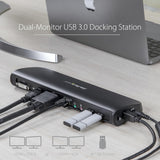 StarTech.com Dual Monitor USB 3.0 Laptop Docking Station met HDMI/DVI/VGA, 3x USB-A Hub, GbE, Audio, Universeel Type-A Dock voor Windows/macOS/ChromeOS, TAA Compliant (USB3SDOCKHDV)