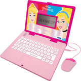 Lexibook Disney Princess - Tweetalige educatieve laptop Engels en Duits, 124 activiteiten, wiskunde, logica, muziek, klok, games - speelgoed voor meisjes - JC598DPi3