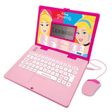 Lexibook Disney Princess - Tweetalige educatieve laptop Engels en Duits, 124 activiteiten, wiskunde, logica, muziek, klok, games - speelgoed voor meisjes - JC598DPi3