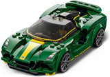 LEGO 76907 Speed Champions Lotus Evija speelgoed bouwbare model voor kinderen, collectible set met racende bestuurder minifiguur