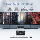 Minicomputer Windows 11 Pro Core i9 9880H 64 GB RAM 1 TB NVME SSD, 2 TB HDD/HD 2.0+ DP Dual Output/TPC/Dual Band Wi-Fi/BT 4.2 / USB3.0 / 4K desktopcomputer, ingebouwde ventilator