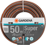 GARDENA Premium SuperFLEX slang 13 mm (1/2") 50 m: Tuinslang met Power Grip profiel, 35 bar barstdruk, zeer flexibel, vormvast, uv-bestendig (18099-20)