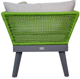 Jet-line Cuba Tuinset, loungemeubel, groen, exclusieve tuinlounge meubel, kabelwikkeling, sofa, stoel, topkwaliteit