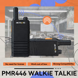 Retevis RT622P Walkie Talkie, Ultradunne Portofoon PMR446 Zonder Licentie, USB-C, VOX, 1620mAh, Noodalarm, Oplaadbare Portofoons met Groot Bereik voor Hotels, Scholen (10 Stuks, Zwart)