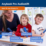 Anybook Pro M700 Audiopen en leespen met opname- en afspeelfunctie, flexibel voor spraak- en leesbevordering op basisschool, school en thuis (zonder licentie voor het genereren van digitale codes)