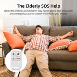PGST Home Alarmsystemen, Alarmsysteemkit met telefoonwaarschuwing (ondersteuning 2.4G Wifi), 4G SIM-alarmsirene, deur-/raamsensoren, afstandsbedieningen, werken met Alexa, voor huis, appartement,