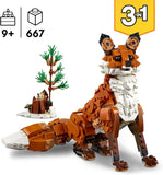 LEGO Creator 3in1 Bosdieren: Rode vos wordt uil of eekhoorn, Speelgoed Dieren en Slaapkamer Decoratie, Creatieve Hobby voor Kinderen, Cadeau voor Jongens en Meisjes vanaf 9 Jaar 31154