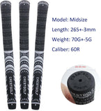 KOFULL Hybride golfgrepen, 13-pack golfgrips (standaard of middelgroot) koolstofgarenkoord, multicompound golfclubgrepen