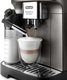 De'Longhi Magnifica Evo Next ECAM312.80.TB Volautomatische espressomachine met melkopschuimer, koffiebonenmachine voor koffie en cappuccino met intuïtief touch-display, 1450 W, zwart/titanium