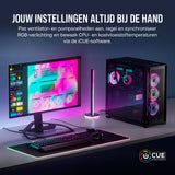 CORSAIR iCUE LINK H150i RGB Vloeibare CPU-Koeler - 360mm AIO - QX120 RGB Ventilatoren - Geschikt Voor Intel® LGA 1700, AMD® AM5 - iCUE LINK Systeemhub Inbegrepen - Zwart