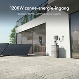 Zendure Plug en Play Thuisbatterij, SF800 met 1200W dubbele MPPT-ingang, 800W AC-ingang, 800W-uitgang, AB2000S 1920 Wh capaciteit (Uitbreidbaar tot 11,52 kWh), TOU, APP