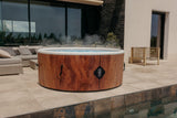 Inflatable Tahiti Spa | 180 cm Diameter | 1100 Litres | Motor 2040 W | for up to 6 People | Massage 140 Nozzles | Wood Nature Immitation