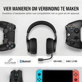 Corsair VIRTUOSO RGB WIRELESS XT High-Fidelity Gaming Headset met Spatial Audio (Dual-Wireless Aansluitingen, PC, Mac, PS5, Xbox Series X|S, Nintendo Switch en Mobiele Compatibiliteit) Leigrijs