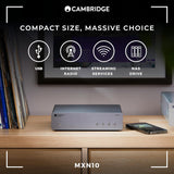 Cambridge Audio MXN 10 - Compacte, afzonderlijke WiFi-netwerkaudiospeler en -streamer met hoge resolutie, Bluetooth 5.0, internetradio en ESS SABRE DAC - Lunar Grey