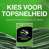 Seagate BarraCuda, 1 TB, Interne Harde Schijf, 2,5", SATA 6 GB/s, 5400 RPM, 128 MB cache, voor PC & laptop, FFP (ST1000LM048)