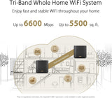 ASUS Zen AX Tri-Band-mesh-systeem voor het hele huis, wifi, antraciet