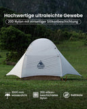 OneTigris Mona Ultralichte tent voor 1 persoon, waterdicht, 3000 mm, 3 seizoenen, campingtent, dubbellaags muggenbescherming, kleine verpakkingsmaat voor kamperen, wandelen, outdoor