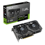 ASUS Dual GeForce RTX 4070 Super EVO 12GB GDDR6X (PCIe 4.0, 12GB GDDR6X, DLSS 3, HDMI 2.1a, DisplayPort 1.4a, 2,5 sleuven, design Axial-Tech, 0dB)