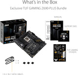 ASUS TUF Gaming Z690-PLUS Gaming ATX moederbord Intel Z690 LGA 1700 (VRM 15 fasen, PCIe 5.0, DDR5, 4 x M.2, 2,5 GB Ethernet, USB 3.2 gen, 2 type C Front, Thunderbolt 4 en RGB-verlichting)