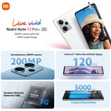 Redmi Note 12 Pro+ 5G - Revolutionary 200MP camera with OIS, 120W HyperCharge, 120Hz Flow AMOLED display, 8+256GB, Sky Blue