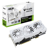 ASUS TUF Gaming GeForce RTX 4070 Ti SUPER BTF White OC Edition 16GB GDDR6X (NVIDIA DLSS 3, (GC-HPWR) Gold Vinger, PCIe 4.0, 2X HDMI 2.1a, 3X DisplayPort 1.4a, TUF-RTX4070TIS-O16G-BTF-WHITE, wit)