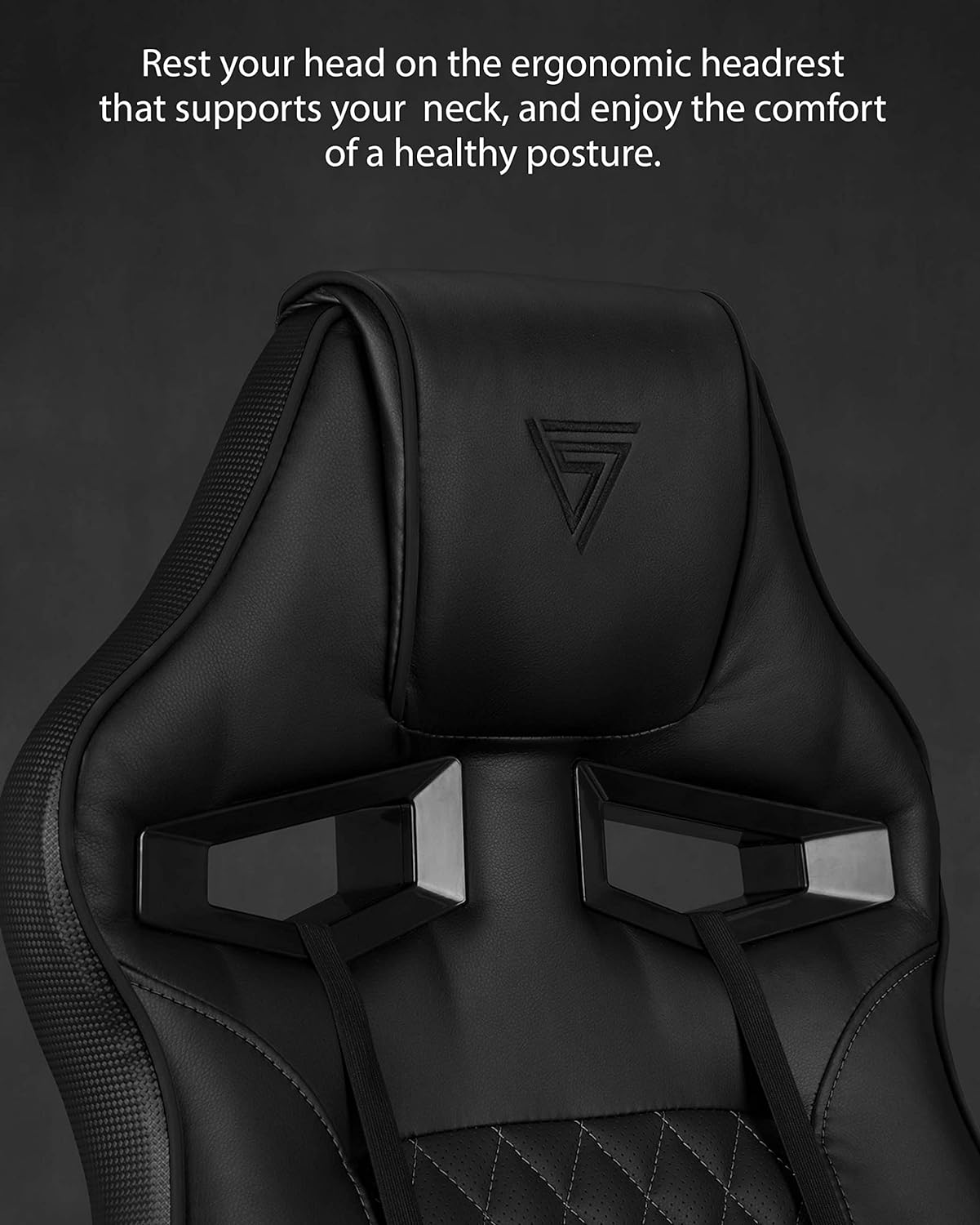 SENSE7 Gamer stoel, zwart, 40-49 x 69,5x60