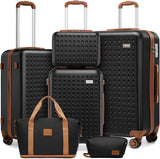 KONO Hardshell koffer + Borsa met TSA-slot en 4 draaibare wielen