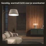 Philips Hue Starterkit White E27-3 Hue Lampen, Smart Button en Hue Bridge - Warm Wit Licht - Werkt met Alexa en Google Home