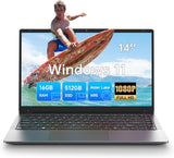 ALLDOCUBE 14 inch laptop, 16GB RAM 512GB SSD Intel N95 (tot 3,4 Ghz), Win 11 IPS FHD 1980 * 1080 gaminglaptop met Spaans toetsenbordmembraan, 12000mAh Dual WiFi BT5.0 draagbare laptop