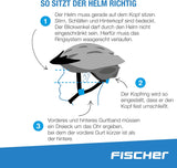 FISCHER Fietshelm voor kinderen, verschillende maten, hoge veiligheid, met verlichting