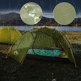 Night Cat 2 Man Camping Tent Waterdicht 2 Persoon Backpacken Tent Dubbellaags Gemakkelijk Set Up Lichtgewicht Voor 4 Seizoenen Camping Wandelen Tuin