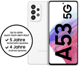 Samsung Galaxy A53 5G Smartphone Dual-SIM Android mobiele telefoon 6 GB RAM 128GB geheugen Awesome White + 30 maanden garantie