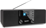 TechniSat Digitradio 370 CD IR internetradio (DAB+, FM, CD-speler, WLAN, Bluetooth, kleurendisplay, USB, AUX, hoofdtelefoonaansluiting, wekker, 10 watt, afstandsbediening)35 x 12 x 21 cm,Zwart