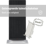 Stadler Form ventilatorkachel Anna met temperatuurbeheersing, 2 verwarmingsniveaus (1200/2000W) en kantelbeveiliging, voor kamers tot 25m2, zwart