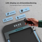 Mobvoi Home Walking Loopband Wandelpad onder bureau Compacte loopbanden voor thuiskantoor 2,25 HP Draagbare loopband Wandel-joggingmachine met LED-display 120 kg 1-6 KM/H