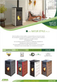 JOIMA - Pelletkachel Zonder Stroom Model NATUR STYLE 8 kW - Bruin