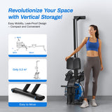 MERACH Waterroeimachine voor Thuis, Roeimachine Water 160 kg Draagvermogen, Roeimachine met Bluetooth-functie, Ipad-houder en Comfortabel Zitkussen, Verticale Opbergruimte