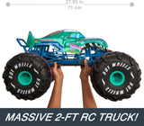 Hot Wheels Monster Trucks afstandsbediening auto, Mega-Wrex in schaal 1:6, extra grote speelgoedtruck, meer dan 2 voet lang, HPK28