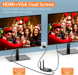 Draadloze HDMI, Draadloze HDMI Zender en Ontvanger, HDMI Radio Overdracht 4K/5G Zender en Ontvanger, Draadloze HDMI 164FT/50m Schermoverdracht van Laptop/Camera/TV-Box naar Monitor/Projector